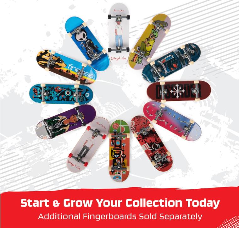 TECH DECK, Toy Machine Sk8shop Fingerboard Bonus Pack, Collectible and Customizable Mini Skateboards, Kids Toys for Ages 6 and up