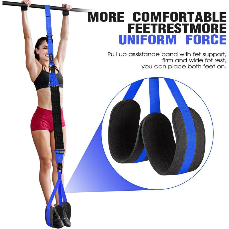 Pull Up Assistance Bands, Resistance Bands for Pull Up Bar Workout, Adjustable Heavy Duty Pull Up Assist Equipment with 4 Assistance Bands, Home Gym Fitness Exercise Strength