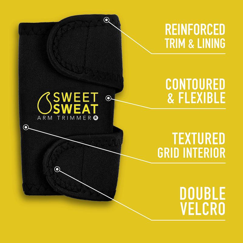 Sweet Sweat Arm Trimmers for Men and Women. Includes free sample of Sweet Sweat 'Workout Enhancer'! Size: Medium