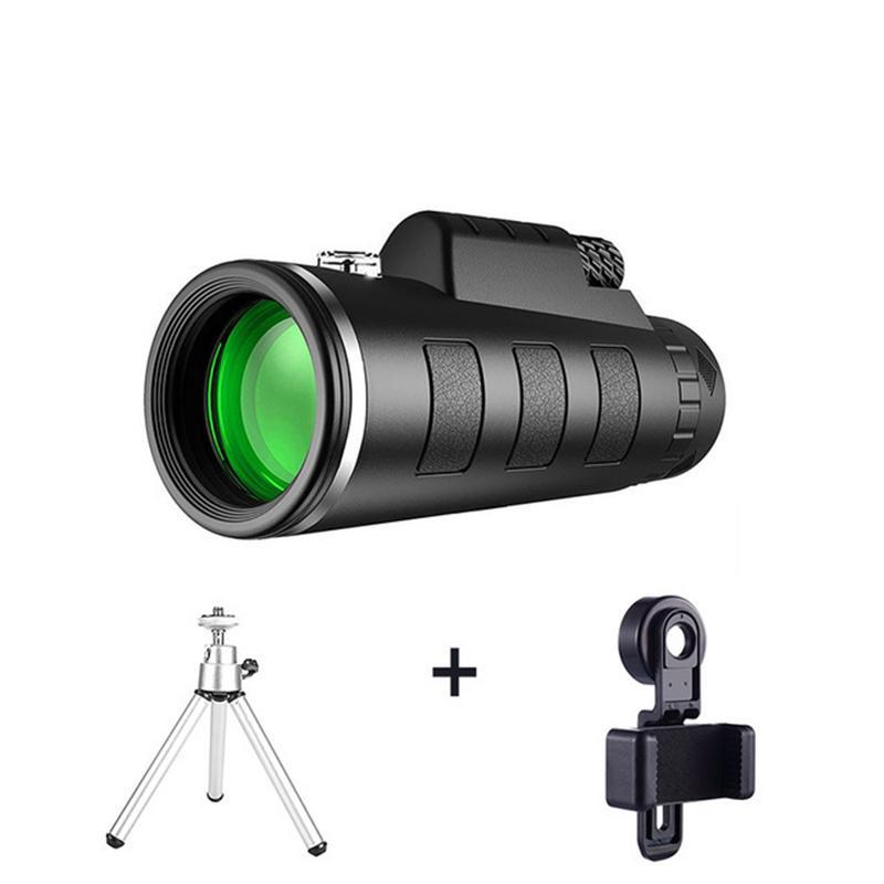 40x60 Monocular Telescope, 1 Set High Definition Imaging Monocular with Tripod & Phone Clip, Outdoor Camping & Hunting Equipment