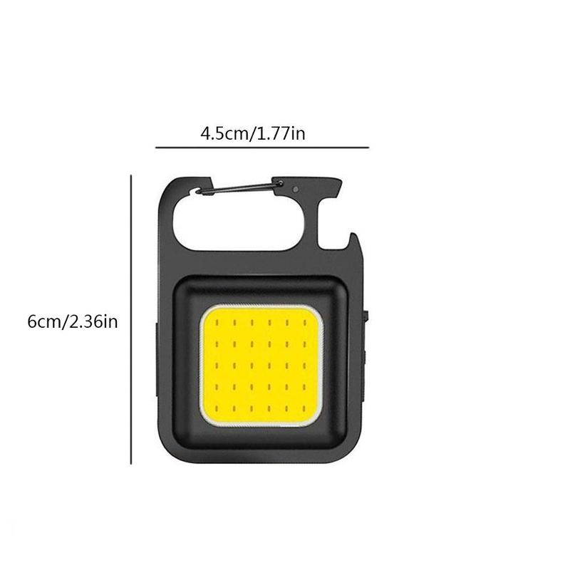 Outdoor Mini Keychain Light, COB Emergency Lamp, Pocket LED Light, 3 Gear Adjustable Keychain Light for Camping Hiking, Summer Essentials, Portable LED Light for Outdoor, Portable LED Lights