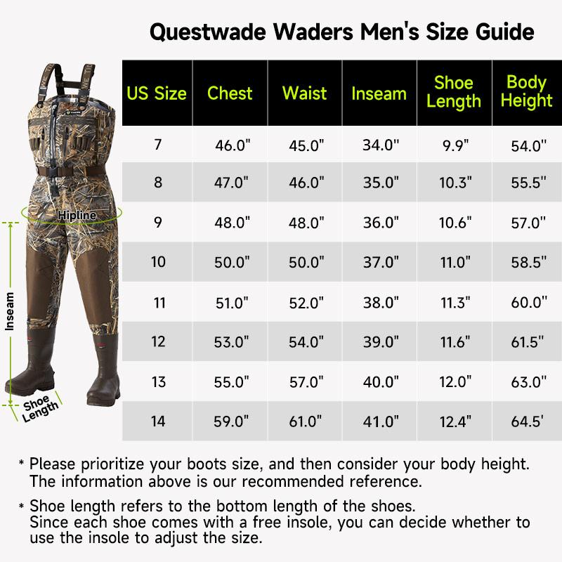 Tidewe QuestWade Tidewe Elite Comfort Zip Breathable Waders