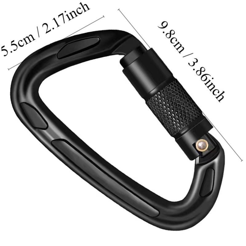 Automatic Multi-function Locking Climbing Carabiner, Climbing Buckle for Rock Climbers, Large Carabiner as Firefighter Safety Survival Equipment, Climbing Activity Accessories