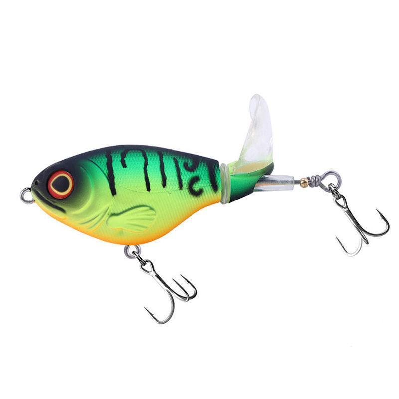 Artificial Fishing Lure with Floating Rotating Tail (3pcs), Simulation Fishing Lure with Hook, Floating Rotating Tail for Bass Trout, Fishing Accessories for Outdoor Fishing, Fishing Lures