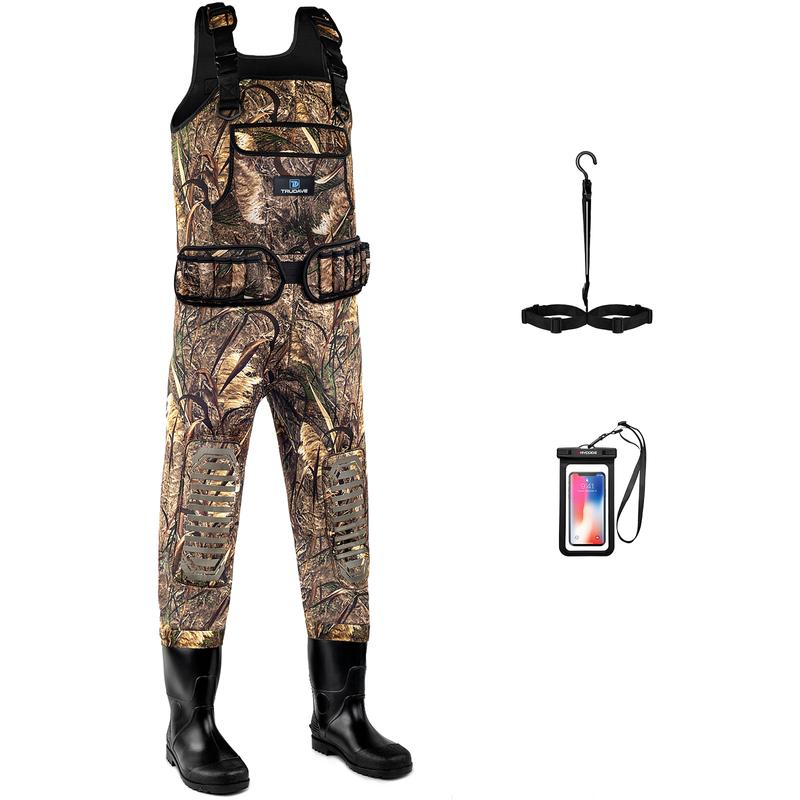 Trudave Fishing Waders for Men, Chest Waders with Boots for Men & Women, Waterproof Neoprene Waders for Hunting & Fishing