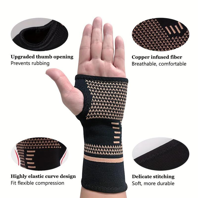 Breathable Non-slip Wrist Support, 2 Counts Elastic Wrist Support Sleeve, Wrist Straps for Sport, Fitness, Workout, Typing