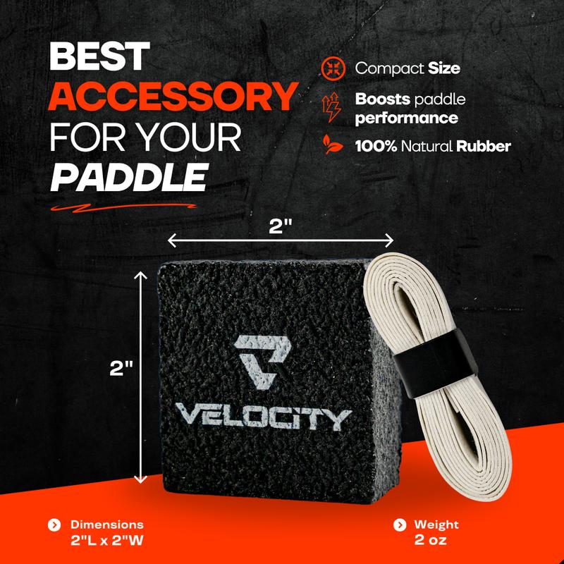 Pickleball Paddle Cleaner with FREE Overgrip Tape - Premium Paddle Eraser for Carbon Fiber Paddles