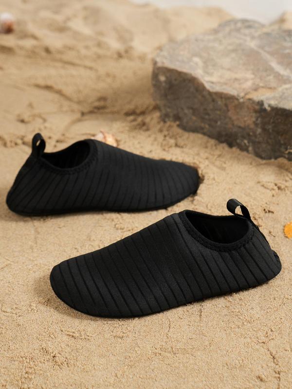 Summer 2024 Women's Minimalist Striped Pattern Water Shoes, Sporty Breathable Soft Sole Water Shoes for Beach, Non-slip Quick Dry Water Shoes for Swimming, Yoga, Outdoor Sports