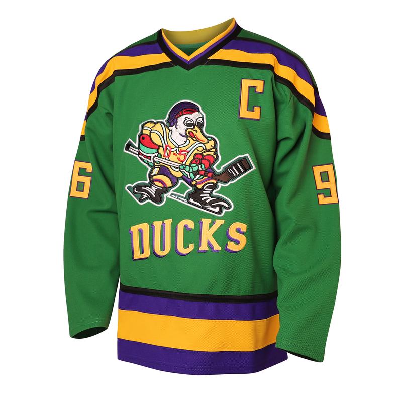 [Christmas gift] Mighty Ducks Jersey, 96 Conway Jersey, 99 Banks Jersey, Movie Ice Hockey Jersey, Broidery Letters and Numbers in Sport Specific Clothing in Sports & Outdoors