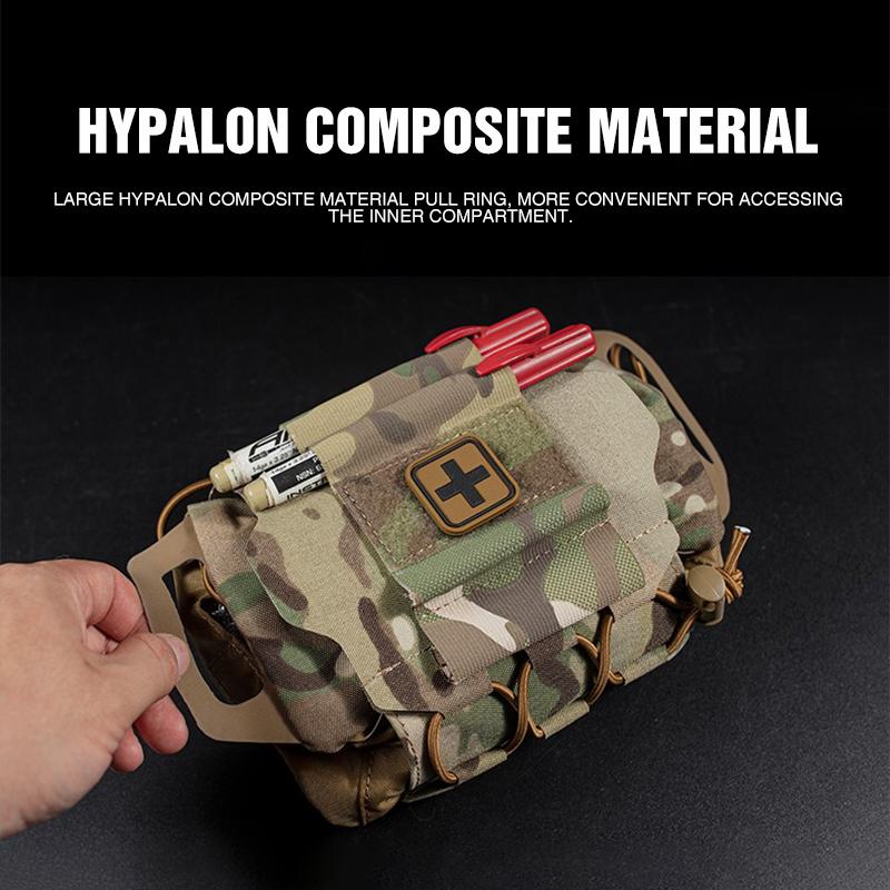 IDOGEAR Molle First Aid Pouch Two Piece System Micro Rapid Deployment First-aid Med kit Hiking Bag BP-87