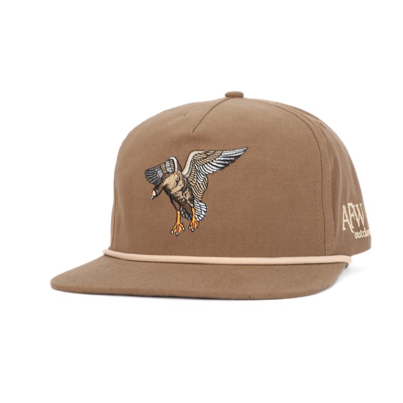 Brown w  Tan Rope Specklebelly RipStop Hat