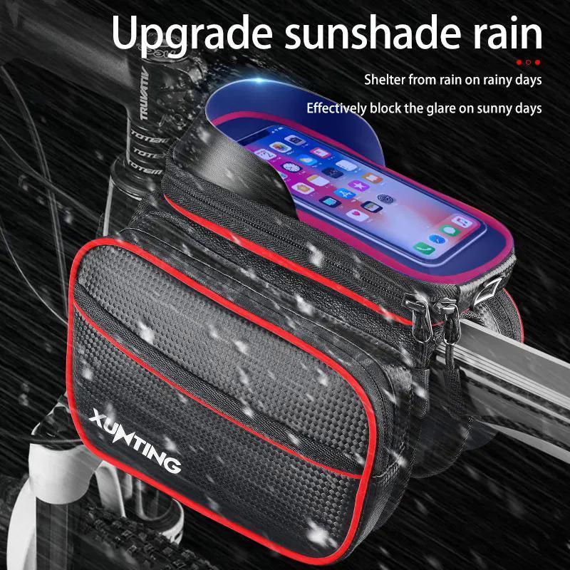 Portable Bicycle Bag, Large Capacity Bicycle Storage Bag with Phone Waterproof Bag, Cycling Accessories for Mountain Bike