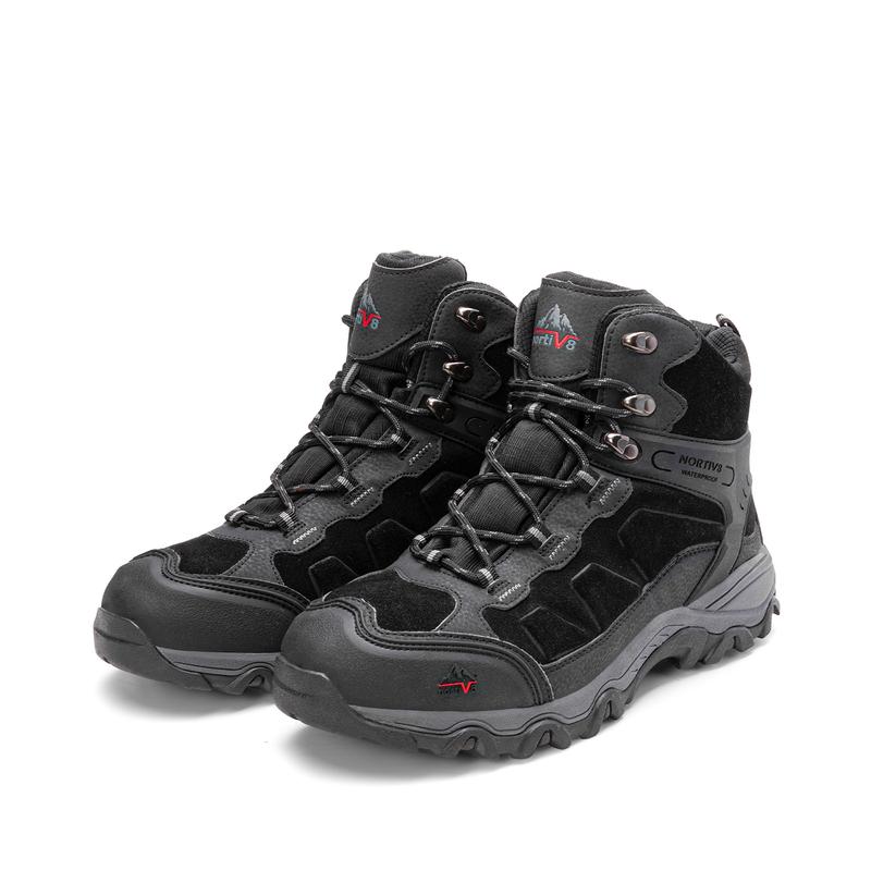 NORTIV8 Men's Waterproof Hiking Boots with Multi-Directional Traction