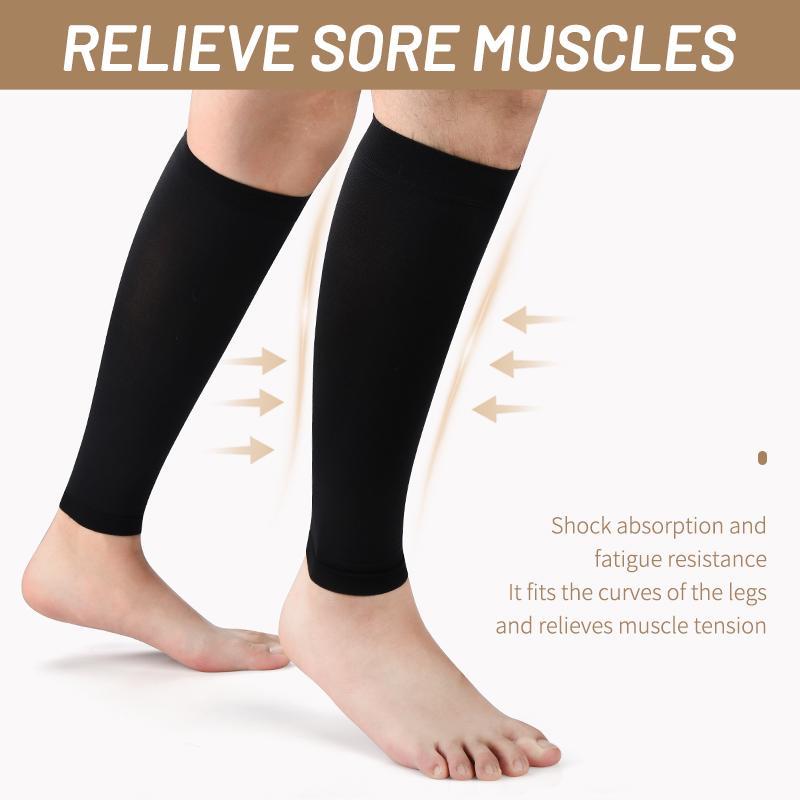 Compression Leg Sleeves, 1 Pair Unisex Compression Leg Sleeves for Running, Breastfeeding, Sports and Cycling, Sports Accessories for Men & Women