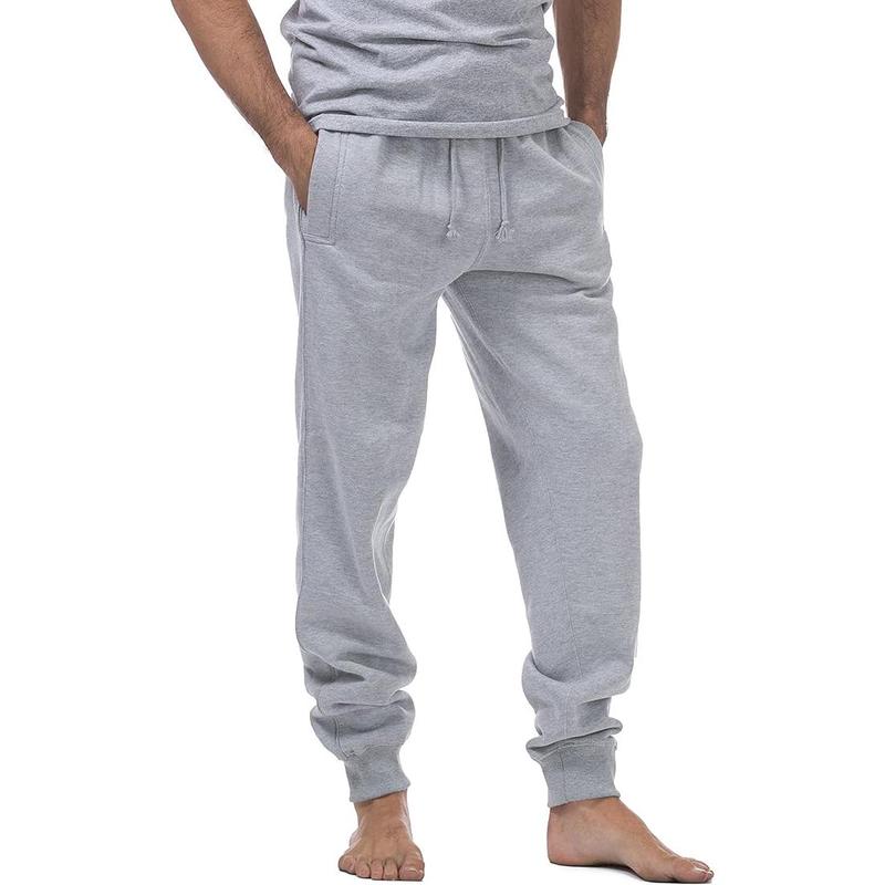 Pro Club Comfort Jogger Ankle Band Fleece Pants for Men - Medium-Weight Cotton Polyester Blend