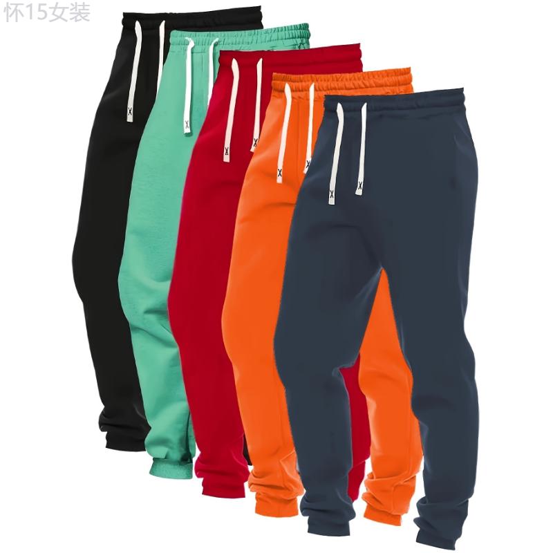 five pack 5-Pack Women's Loose Fit Drawstring Joggers for Fall Winter Activewear