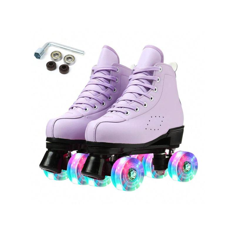 Gets Roller Skates For Women And Men PU Leather High-Top Shoes Classic Double-Row Roller Skates Four-Wheel Roller Skates For Men Girls Unisexsonic roller skates sonic  roller quad  skates