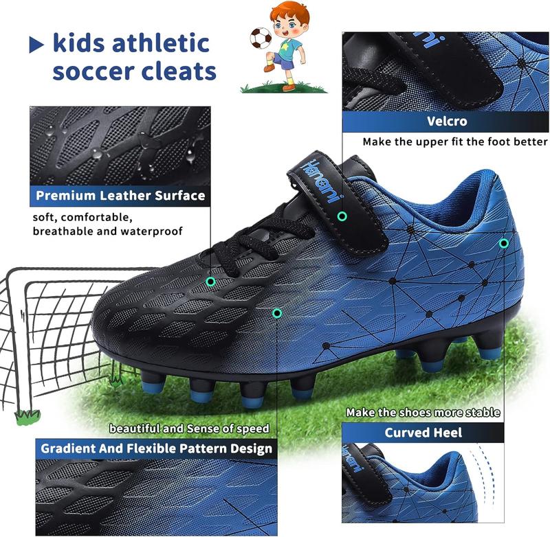 Unisex Soccer Cleats Girls FG AG Soccer Athletics Sport Shoes Training Shoes Running Shoes Teenager Indoor Outdoor Football Shoes Sneakers