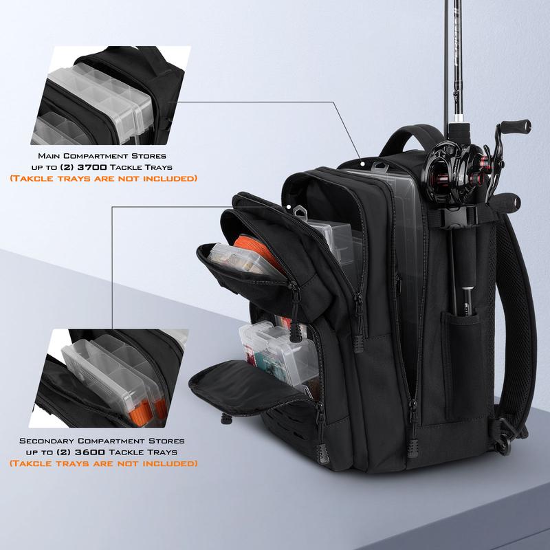 KastKing BlowBak Tactical Fishing Sling Tackle Storage Bag – Lightweight Sling Fishing Backpack - Sling Tool Bag for Fishing Hiking Hunting Camping