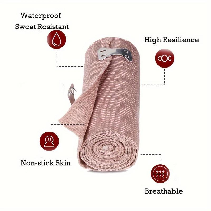 High Elastic Bandage, 1 Count Breathable Elastic Sports Bandage, Sports Protective Tape for Basketball Ankle and Knee, Sports & Outdoor Accessories, Christmas Gift