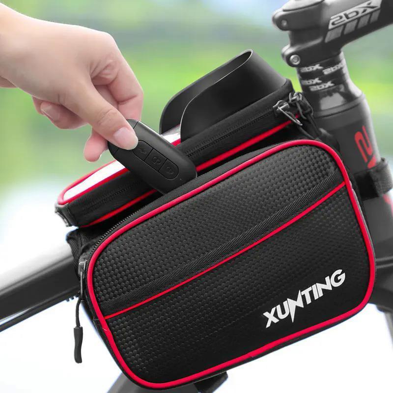 Portable Bicycle Bag, Large Capacity Bicycle Storage Bag with Phone Waterproof Bag, Cycling Accessories for Mountain Bike