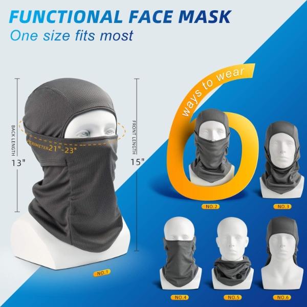 AstroAI  Mask Balaclava Face Mask-UV Protection Dustproof Windproof Face Cover for Men Women Skiing, Snowboarding, Cycling Hiking motorcycle mask