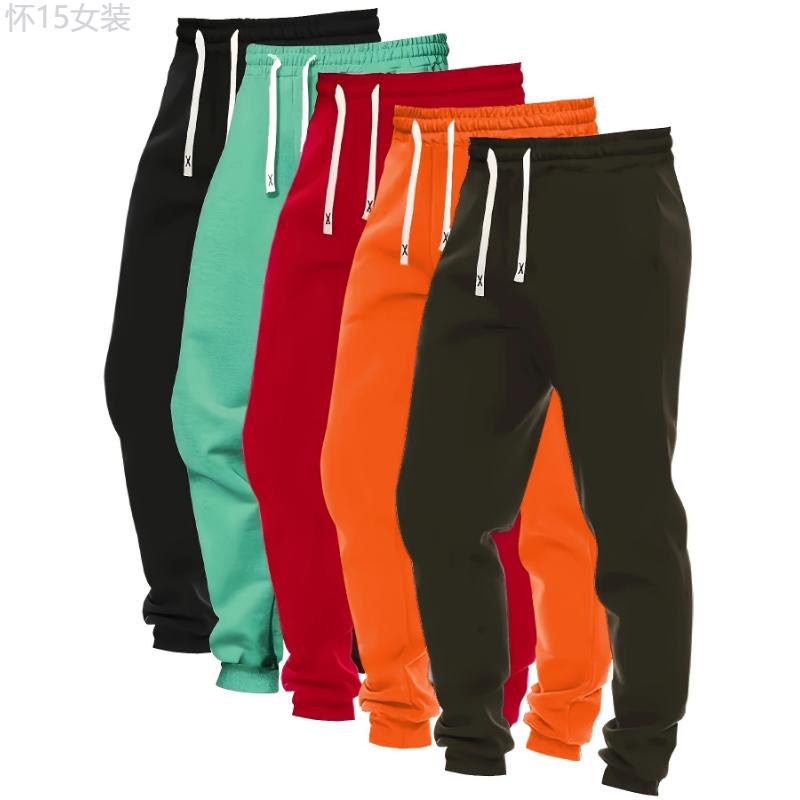 five pack 5-Pack Women's Loose Fit Drawstring Joggers for Fall Winter Activewear