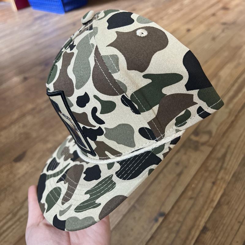 AIX Black Lab Full Old School Camo Rope Hat