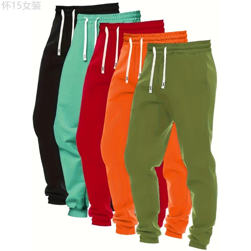 five pack 5-Pack Women's Loose Fit Drawstring Joggers for Fall Winter Activewear