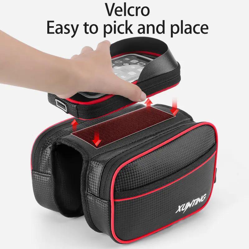 Portable Bicycle Bag, Large Capacity Bicycle Storage Bag with Phone Waterproof Bag, Cycling Accessories for Mountain Bike