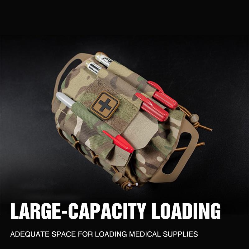 IDOGEAR Molle First Aid Pouch Two Piece System Micro Rapid Deployment First-aid Med kit Hiking Bag BP-87