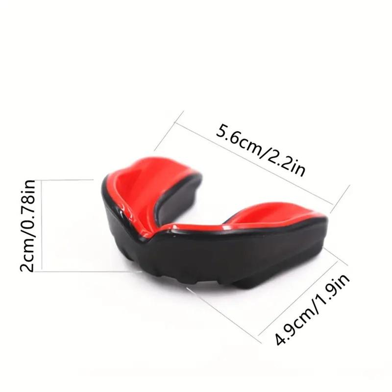 Sports Mouthguard, 4 Counts set Comfortable Non-slip Shock Absorption Mouth Guard for Boxing, Mma, Football, Basketball, Double Mouthguard, Christmas Gift