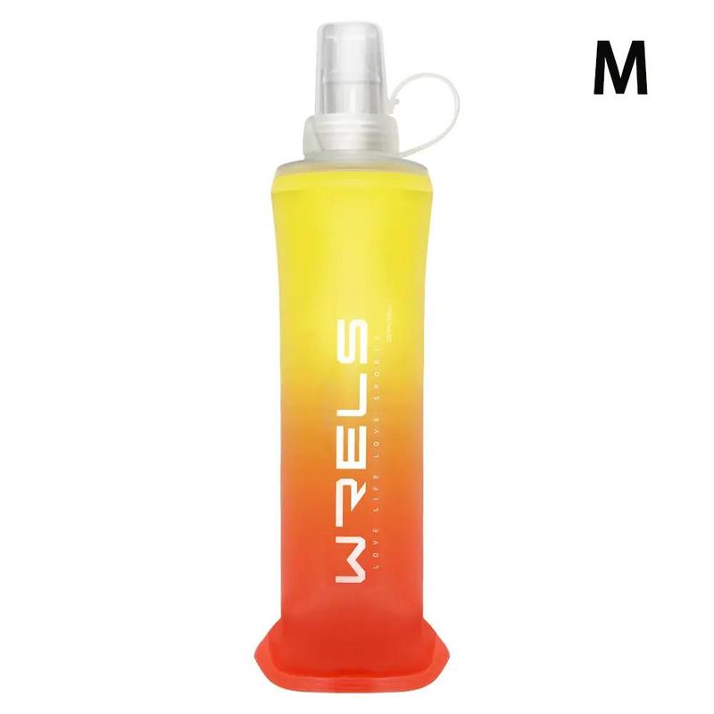 Gradient Color Collapsible Sports Water Bottle, 250ml 500ml Fitness Cycling Running Easy to Carry Silicone Bite Spout Water Bottle, Sports & Outdoor Accessories