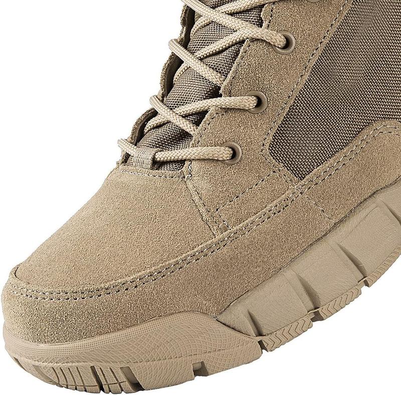 FREE SOLDIER Hiking Work Boots Men's Tactical Boots Lightweight Boots Breathable Desert Boots