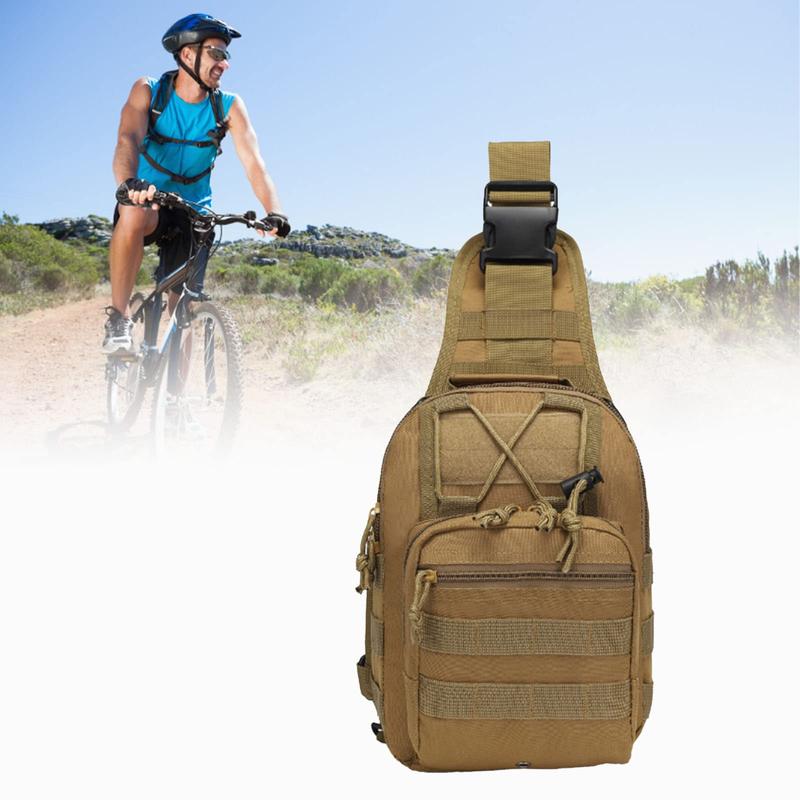 Outdoor Sports Bag, Multi-grid Sling Bag, Outdoor Tactical Crossbody Bag, Portable Sports Storage Bag for Outdoor Cycling Hiking