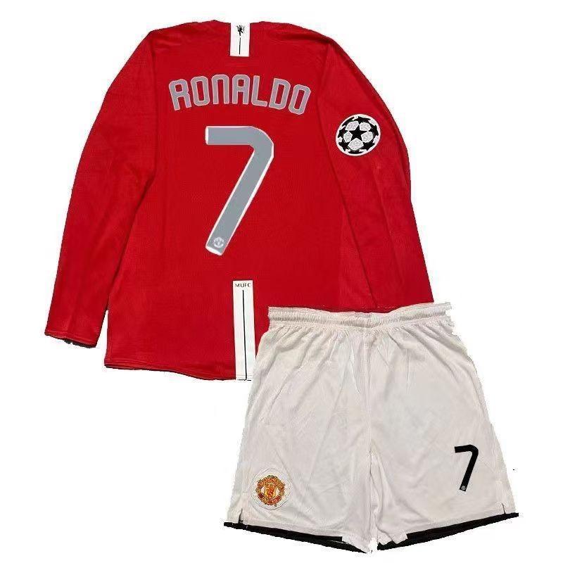 Football jersey Cristiano Ronaldo long sleeve short sleeve jersey retro jersey children football training kit