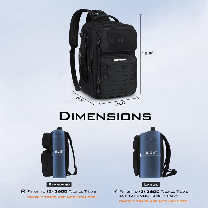 KastKing BlowBak Tactical Fishing Sling Tackle Storage Bag – Lightweight Sling Fishing Backpack - Sling Tool Bag for Fishing Hiking Hunting Camping