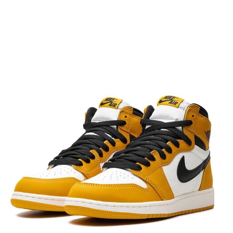 Nike Air Jordan 1 Retro High OG Yellow Ochre FD1437-701 Womens GS Fashion Sneakers New