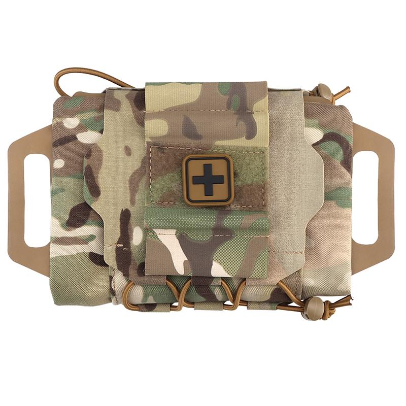 IDOGEAR Molle First Aid Pouch Two Piece System Micro Rapid Deployment First-aid Med kit Hiking Bag BP-87