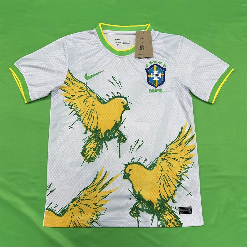 Nike 2022 World Cup Brazil Fan Edition Home Short Sleeve Neymar JR Soccer Jerseys