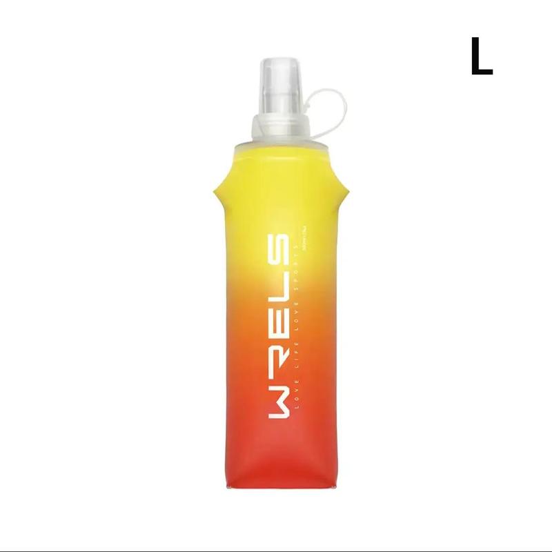 Gradient Color Collapsible Sports Water Bottle, 250ml 500ml Fitness Cycling Running Easy to Carry Silicone Bite Spout Water Bottle, Sports & Outdoor Accessories