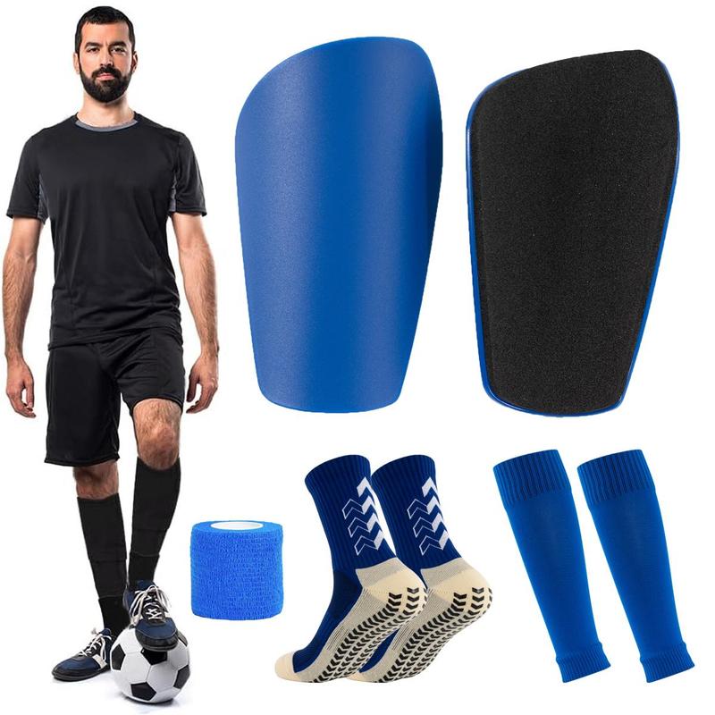 Football Shin Guard Set, 1 Set Football Shin Guard with Socks & Shin Guard Straps, Soccer Accessories for Men & Women