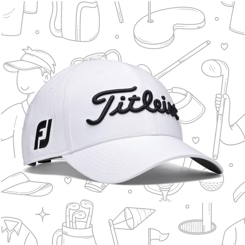 Titleist Men's Tour Performance Golf Hat - Enhance Your Golf Experience with Stylish and Functional White and Black Design woman hat