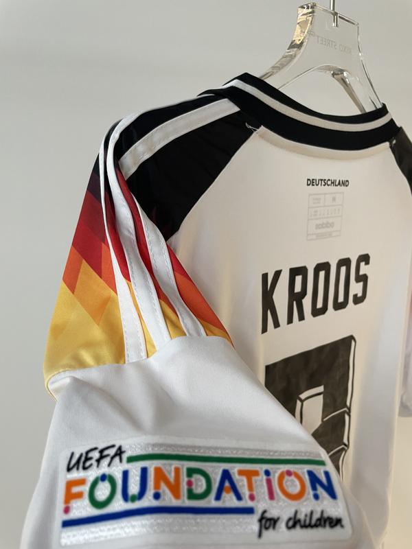 Euro 2024 Germany Home Fan edition No.8 Kroos Children's suit Short-sleeved breathable jersey