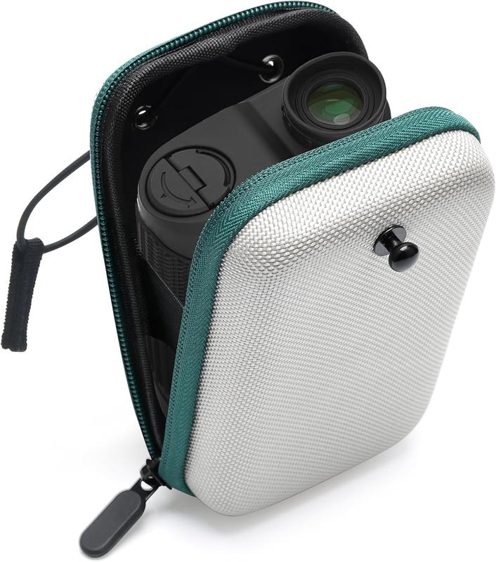 Golf Rangefinder Hard Shell Case, Hard Golf Rangefinder Case Universal Range Finder Carry Bag for Most Rangefinders (Grey+Green)