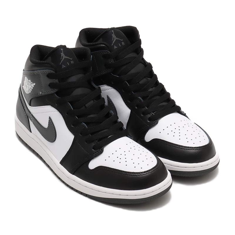 Nike Air Jordan 1 Mid Black White Iron Grey DQ8426-001 Men's Fashion Sneaker New