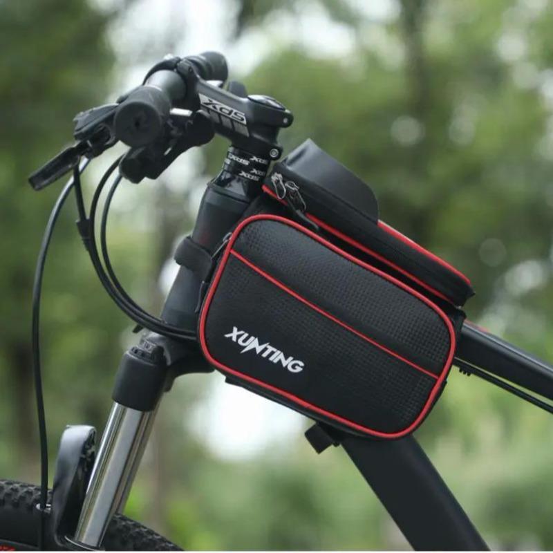 Portable Bicycle Bag, Large Capacity Bicycle Storage Bag with Phone Waterproof Bag, Cycling Accessories for Mountain Bike