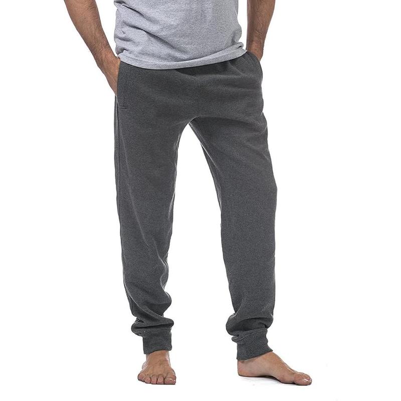 Pro Club Comfort Jogger Ankle Band Fleece Pants for Men - Medium-Weight Cotton Polyester Blend