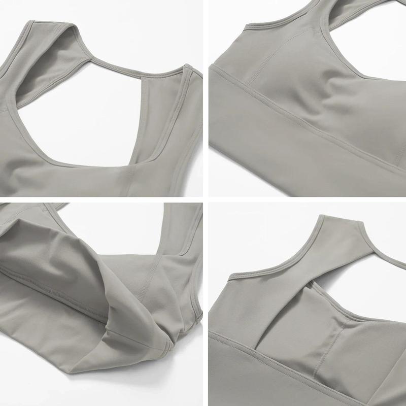 Wide Strap Backless Sports Underwear Women Shockproof Gathering Comfortable Yoga Bra Gym Top Quick Dry Running Fitness Tank Top