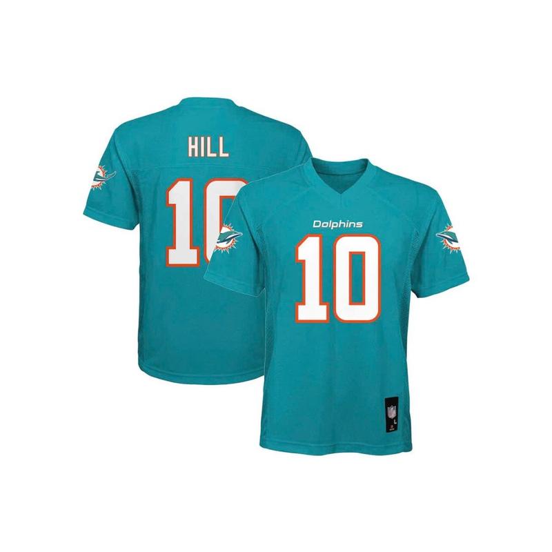 Tyreekk Hill Miamii Dolphinss Youth Replica Player Jersey - Aqua, soccer jerseys, home jerseys, casual jerseys, sports jerseys for soccer fans, gifts for him, birthday gifts, christmas gifts, new year - best prices